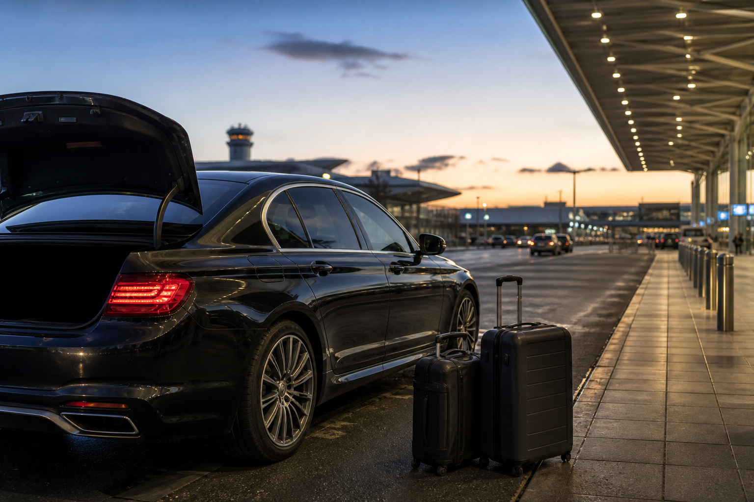 London airport minicab transfer with luggage